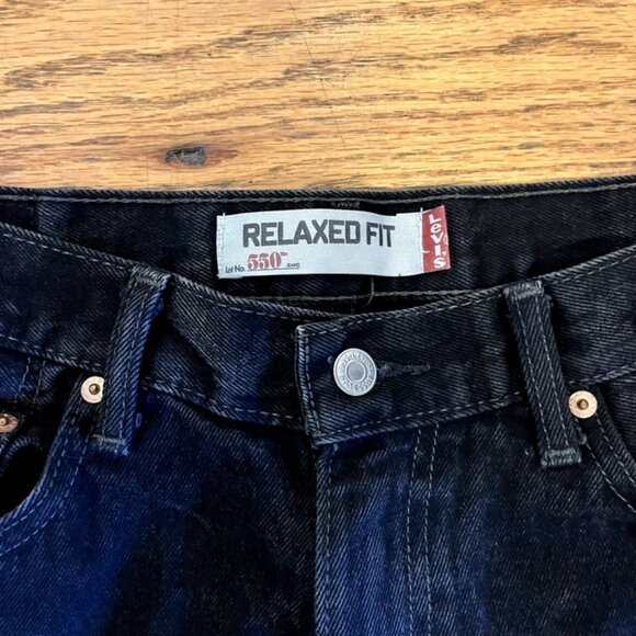 Levi's 550 Jeans Mens 34x34 Black Relaxed Tapered Fit Mens - Picture 3 of 4